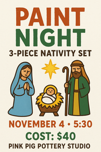 November 4th @ 6pm mini nativity set event
