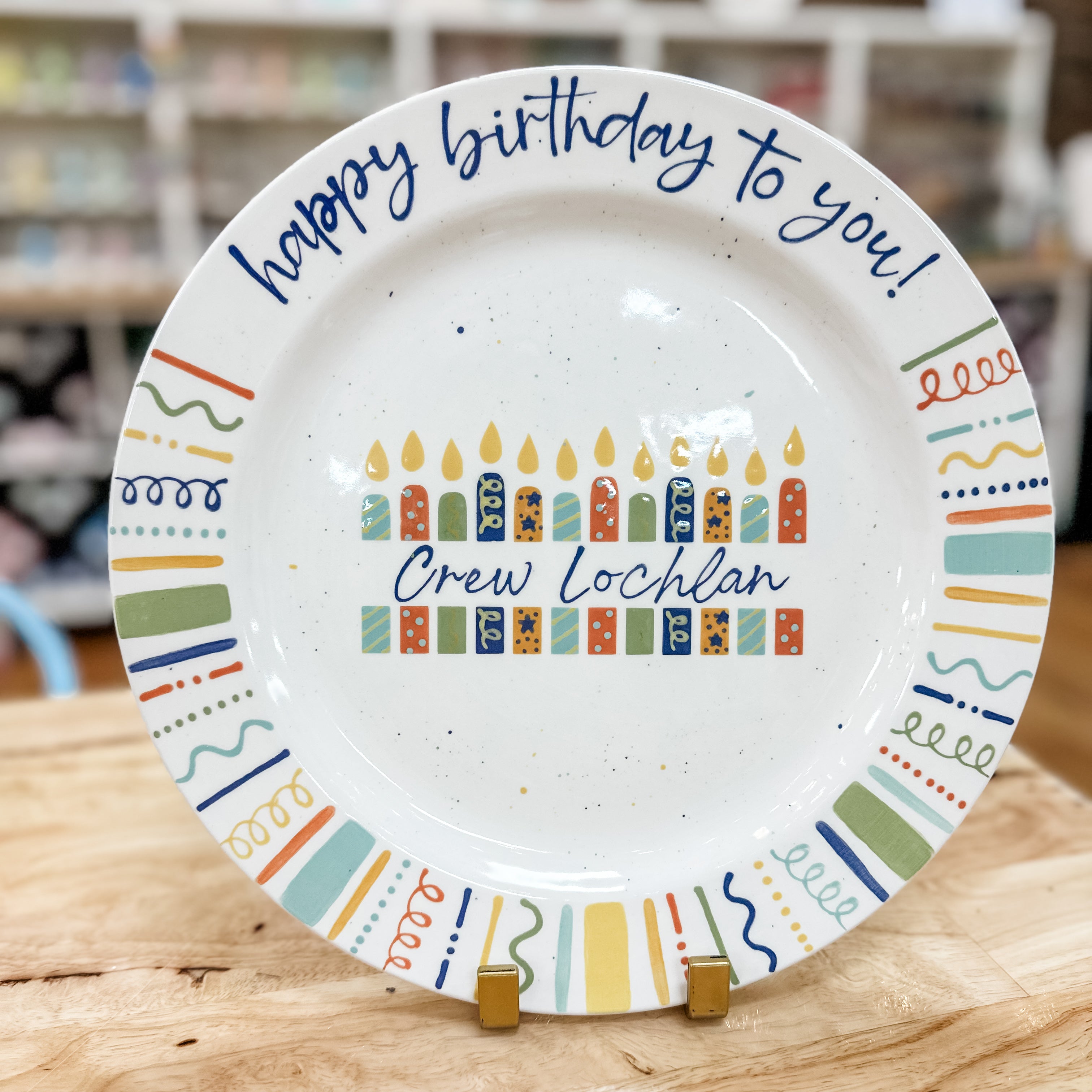 Happy birthday to you plate