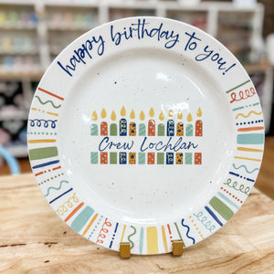 Happy birthday to you plate