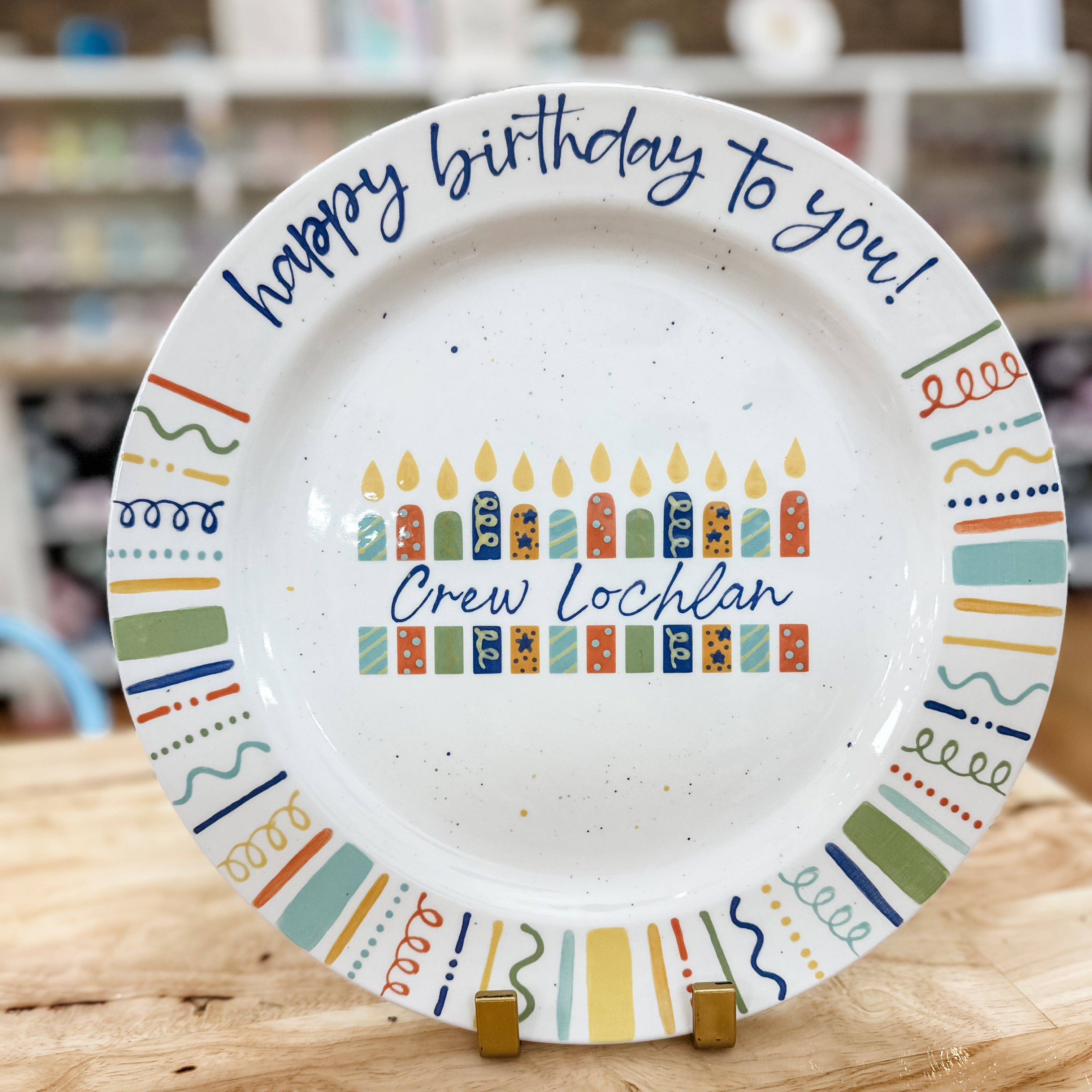 Happy birthday to you plate