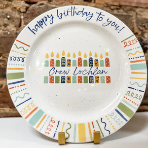 Happy birthday to you plate