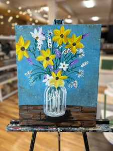 Aug. 8th @ 6pm ball jar canvas class bring a friend for free!