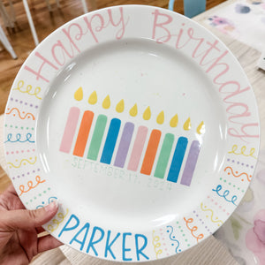 Happy Birthday Plates