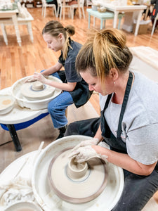 February beginner wheel throwing 5 week class (Thursdays) with Sam