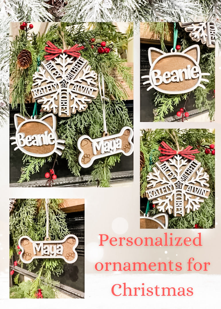 Custom name ornament pre order