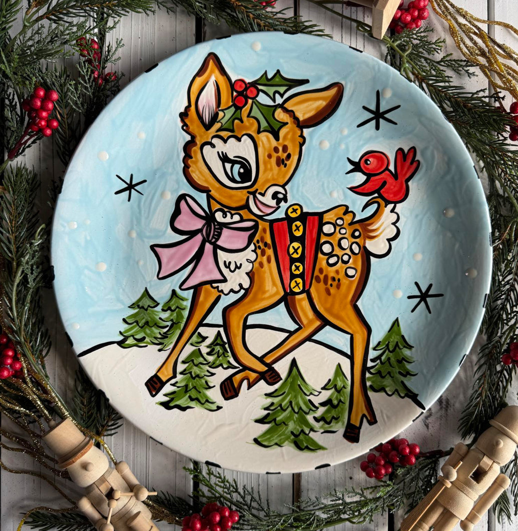 December 5th @ 6pm reindeer plate, gift exchange & pizza