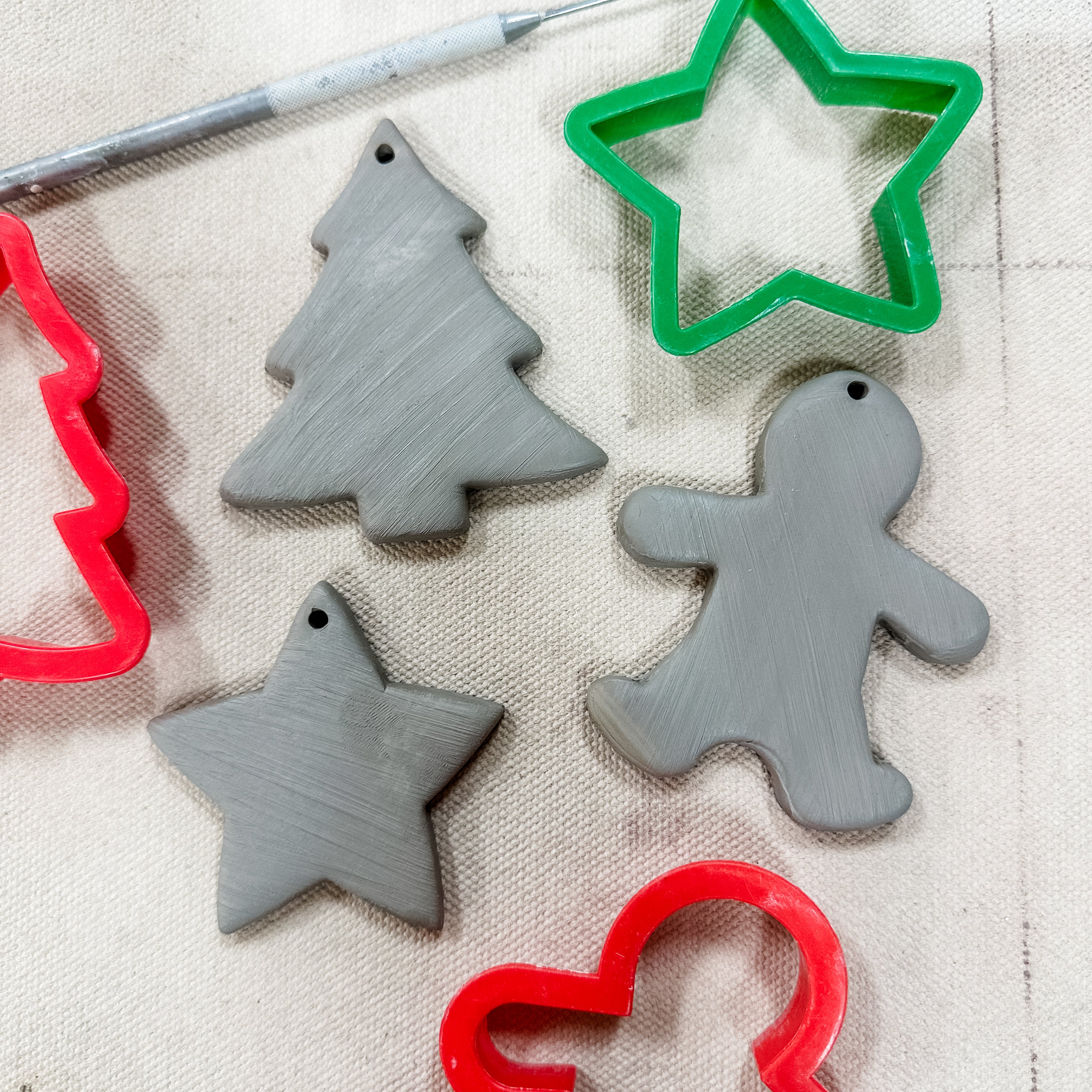 Family clay ornament day! Dec. 2nd