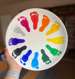 Baby footprint clock kit