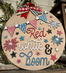 May 16th @ 6pm patriotic door hanger class