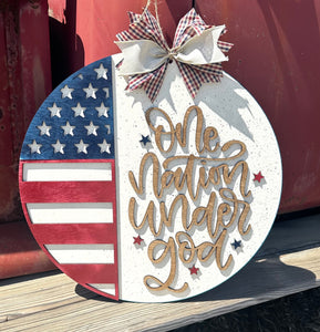 May 16th @ 6pm patriotic door hanger class