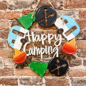 Happy Camping Door Hanger
